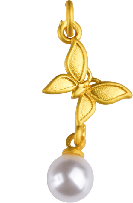 Bead Butterfly Charm bead 24mm