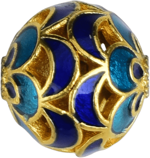 Cloisonne Fortune Ball Spacer Bead bead 10mm